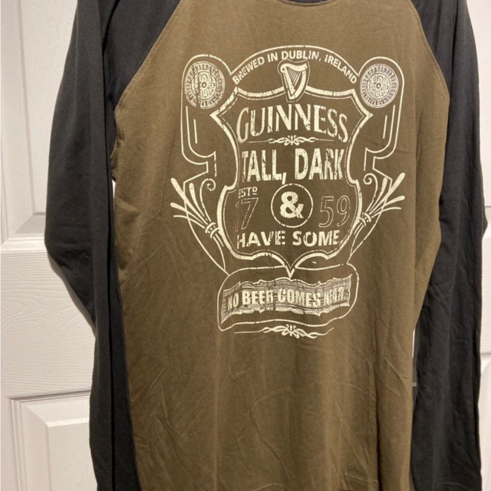 Guinness Brown and Black Tshirt - (XL)